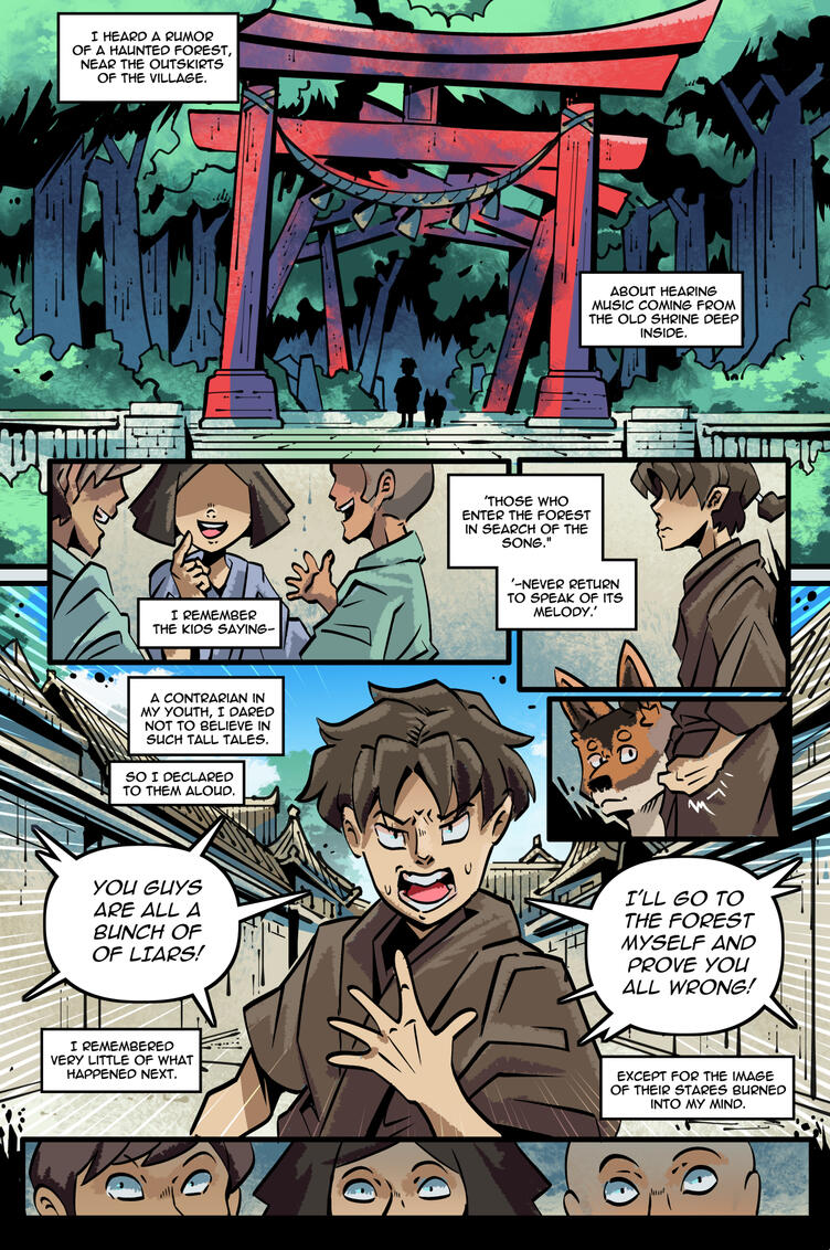 Page from Moribund Medley Comic